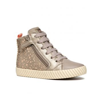 Ghete sport fete -  poliuretan/poliester - bej/auriu