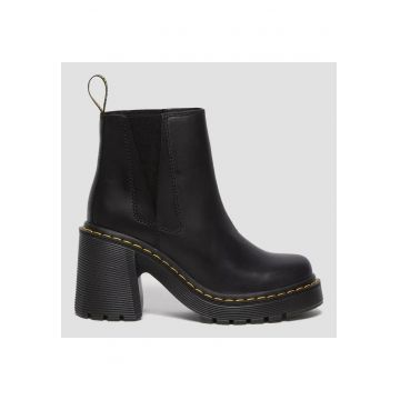 Botine Chelsea de piele cu toc masiv Spence