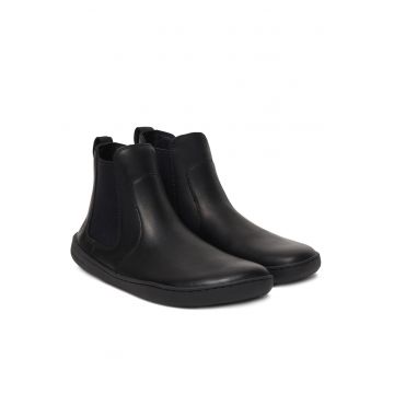 Botine dama 20956 -  Piele naturala - Negru