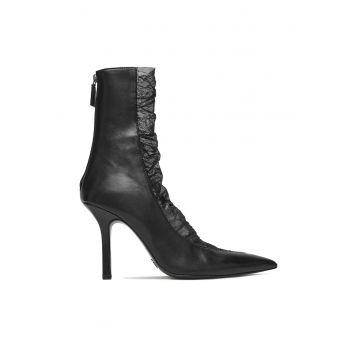 Botine dama 2Y0020/V038-K103 -  Piele naturala - Negru