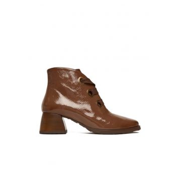 Botine dama HI254326 -  Piele naturala - Maro