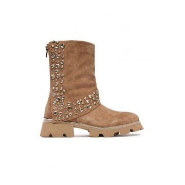 Botine dama I251358 -  Piele naturala - Maro