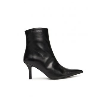 Botine dama -  piele naturala - negru K103 8Y0130 L166