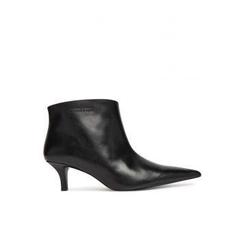 Botine dama -  piele naturala - negru K103 8Y0132 L166