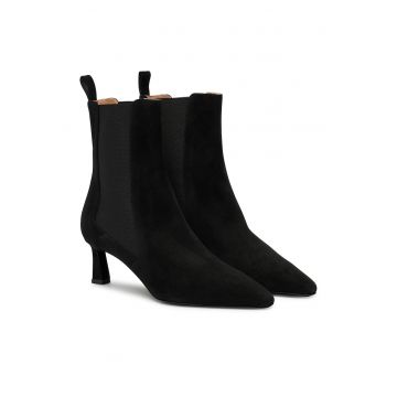 Botine dama SA21015M0NTA0000 -  Piele naturala - Negru