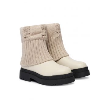 Botine dama SF5121 -  Piele ecologica - Bej