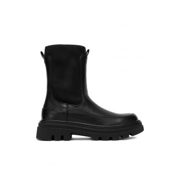 Botine dama TYA80-J221 -  Textil - Negru