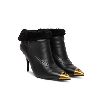 Botine dama  Z99 - piele naturala - negru -