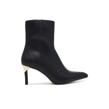 Botine femei -  piele ecologica - negru -
