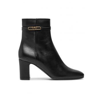 Botine femei -  piele naturala - negru -