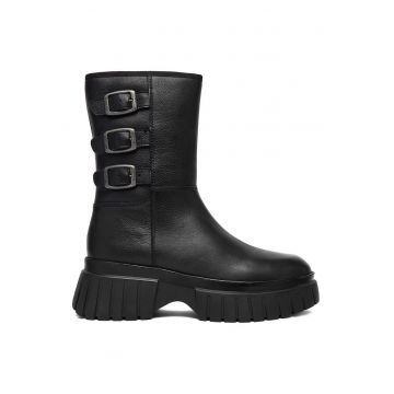 Botine femeie - G-Star Raw - piele naturala - negru -