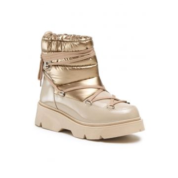 Botine femeie -  material textil - bej -