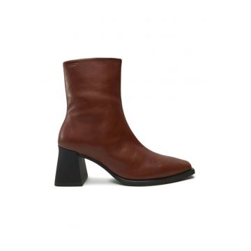 Botine femeie -  piele naturala - maro -