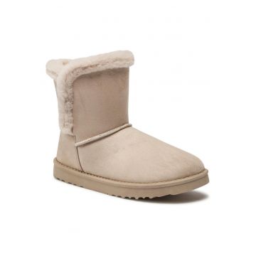 Botine femeie -  tesatura - bej -