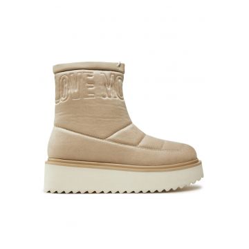 Botine femeie -  tesatura - bej -