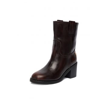 Botine femeie - U S Polo Assn  - piele ecologica - maro -