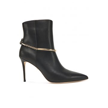 Botine pentru femei - Marciano Guess - piele naturala - negru -