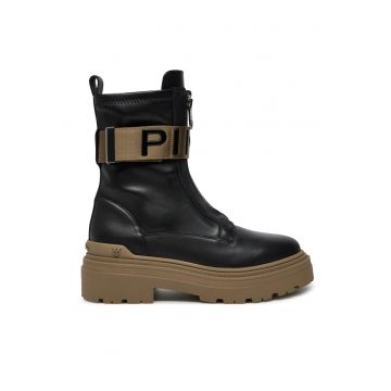 Botine pentru femei -  piele naturala - negru -