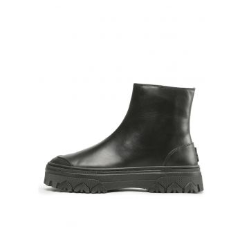 Botine pentru femei -  piele naturala - negru -
