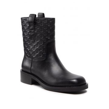 Botine pentru femei -  piele naturala - negru -