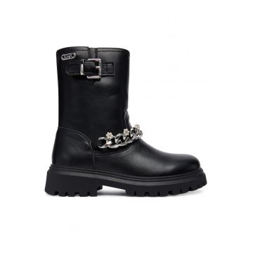 Botine unisex 07 4F5017 EX01 -  Piele ecologica - Negru