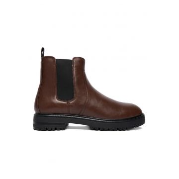 Ghete barbati -  piele ecologica - maro - 40 EU -
