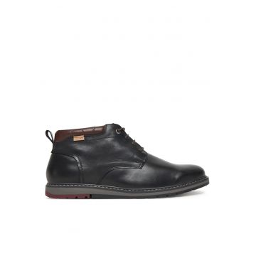 Ghete barbati  piele naturala - negru - 000 M8J-N8181