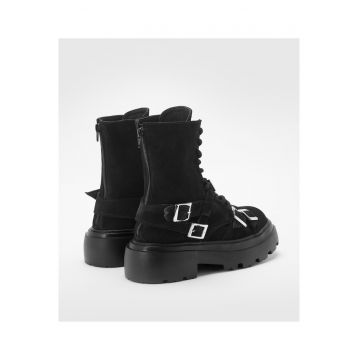 Ghete  - Buckle Fury - Velur Black - marimea