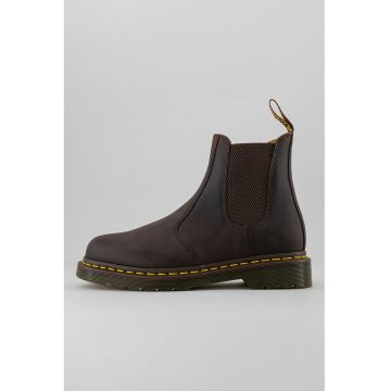 Ghete Chelsea unisex din piele nabuc 2976 - Maro inchis
