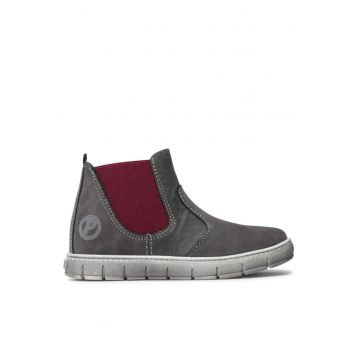 Ghete copii  303240332 - Piele naturala - Gri - Gri