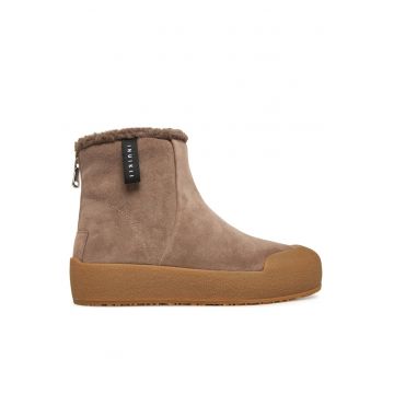 Ghete dama 1002.020.001 -  Piele naturala - Maro