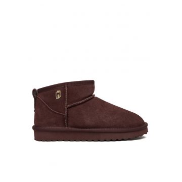 Ghete dama  Amarone - piele naturala - maro -
