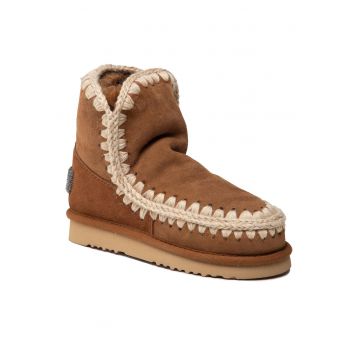 Ghete dama  COG Eskimo 18 Glitter Lo - piele naturala - maro