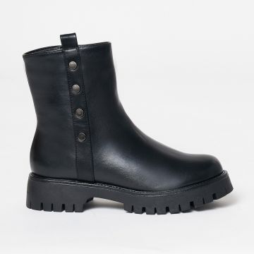 Ghete dama din Piele Ecologica CRL0630 Negru