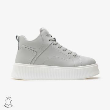 Ghete dama din Piele Naturala CRL0648 GRI