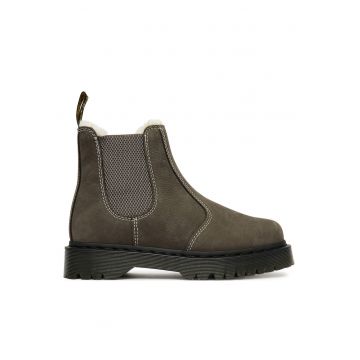 Ghete dama  Gunmetal - piele naturala - gri