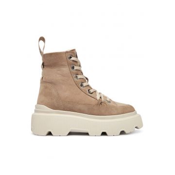 Ghete dama  Matilda - piele naturala - bej -