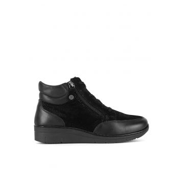 Ghete dama  negru - piele naturala - CEO-WI23-REBECA-22