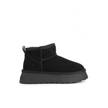 Ghete dama WFA3080-4 -  Piele naturala - Negru