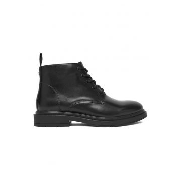 Ghete de barbati -  piele naturala - negru