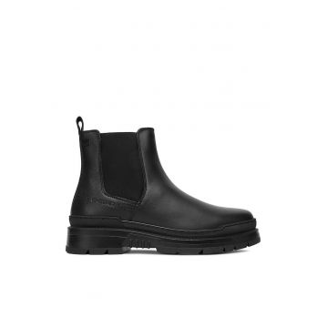 Ghete de barbati -  piele naturala - Negru
