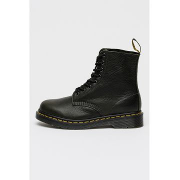 Ghete de piele cu cusaturi contrastante 1460 Pascal - Verde padure