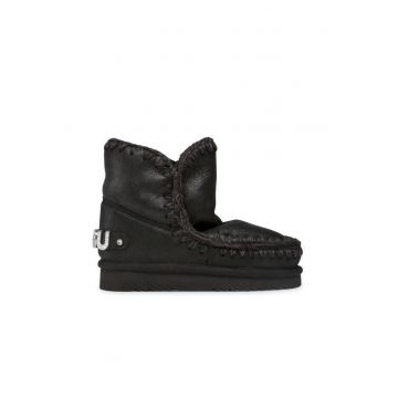 Ghete de zapada  Eskimo 18 - negru - piele naturala