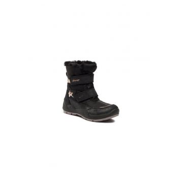 Ghete de zapada pentru fete -  303237073 - textil - negru