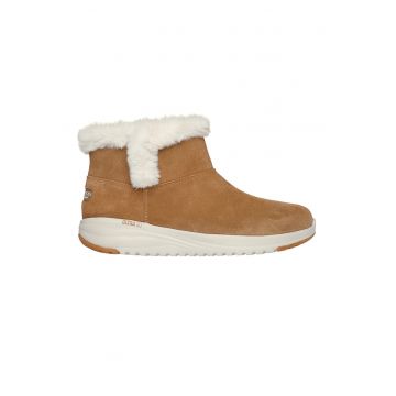 Ghete slip-on impermeabile On The Go - Alb/Caramel