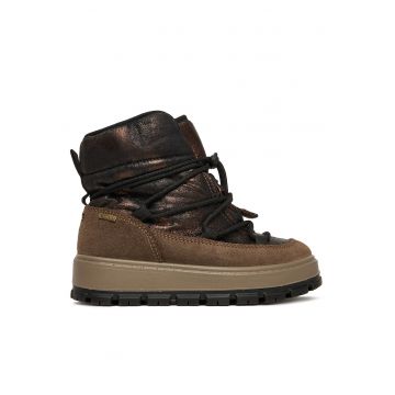 Ghete sport fete -  textil - maro