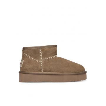 Ghete  W PLS500 - piele naturala - bej - Bej