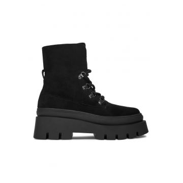 Pantofi femeie -  material textil - negru -
