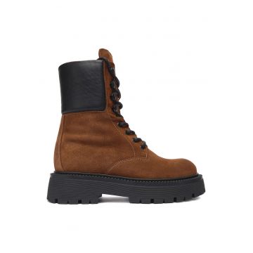 Trappers femeie -  piele naturala - maro -