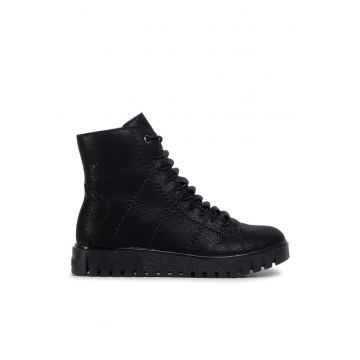 Botine dama  207388321 - Piele ecologica - Negru